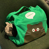 Cute Portable Cat Canvas Carrier bag, gallery 2